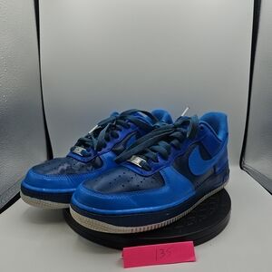 Nike Air Force 1 Low - Blue Two-Tone Leather Sneakers